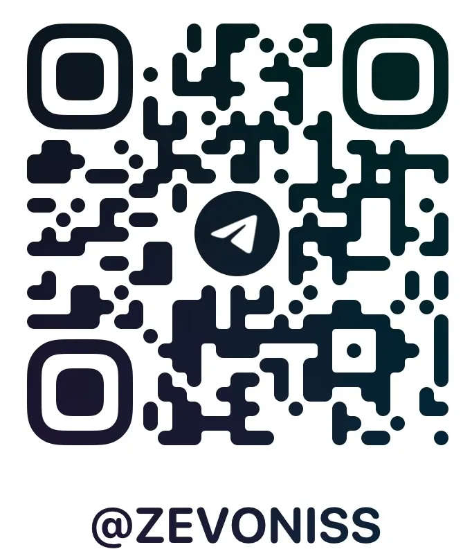 Telegram QR code for @ZEVONISS